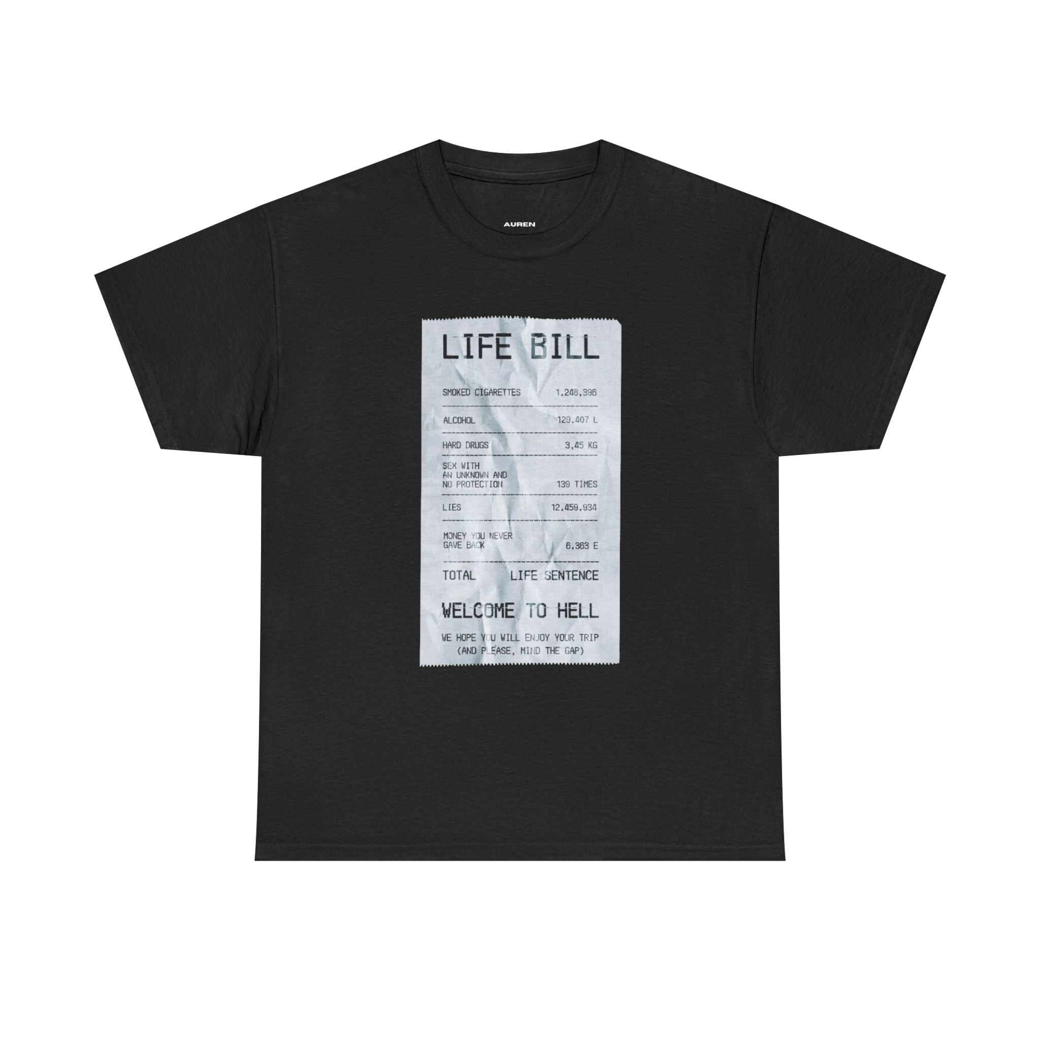 Life Bill Receipt Tee