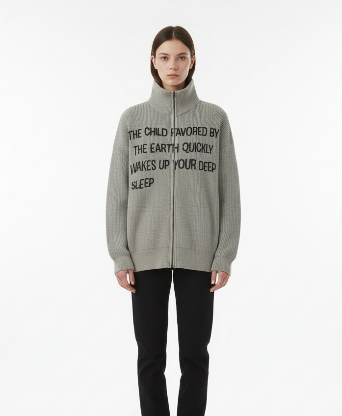 Letter Print Knitwear