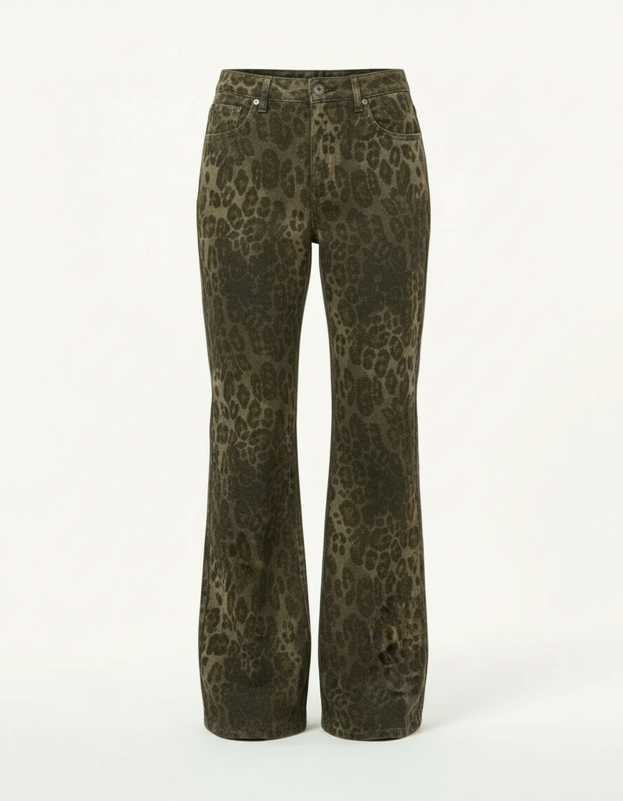 Leopard Print Jeans