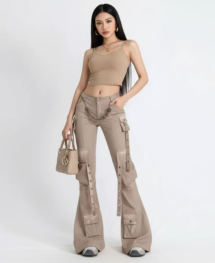 High Waist Flared Jeans