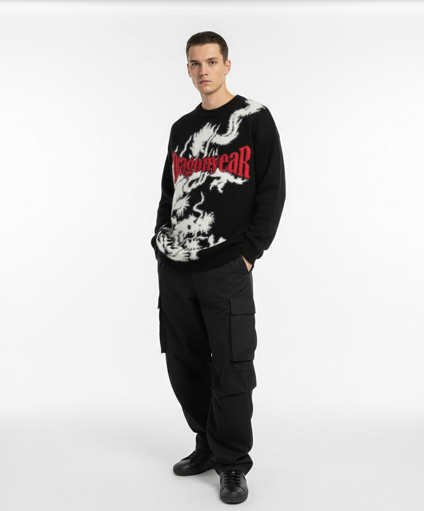 Dragon Year Embroidery Knitwear