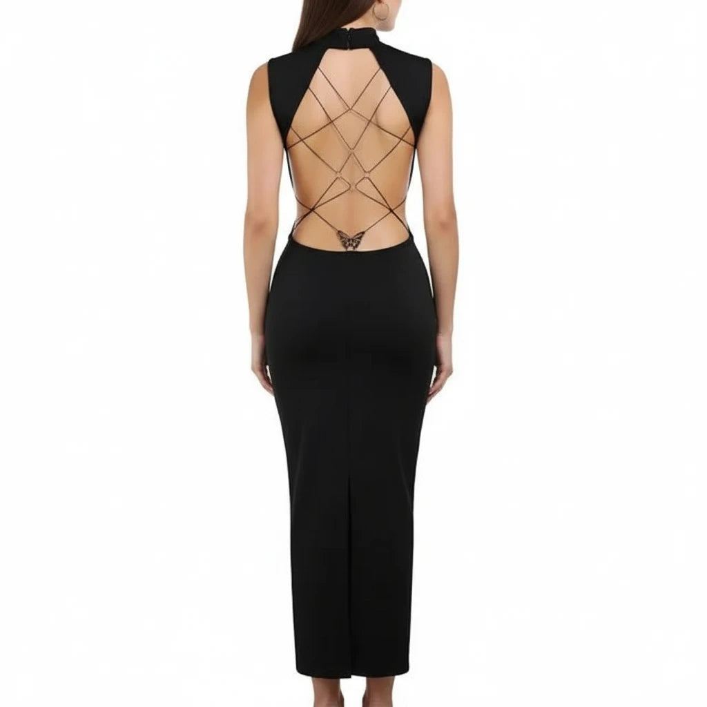 Backless Maxi Dress