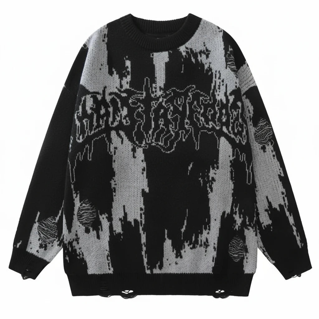 Grunge Ripped Knitwear