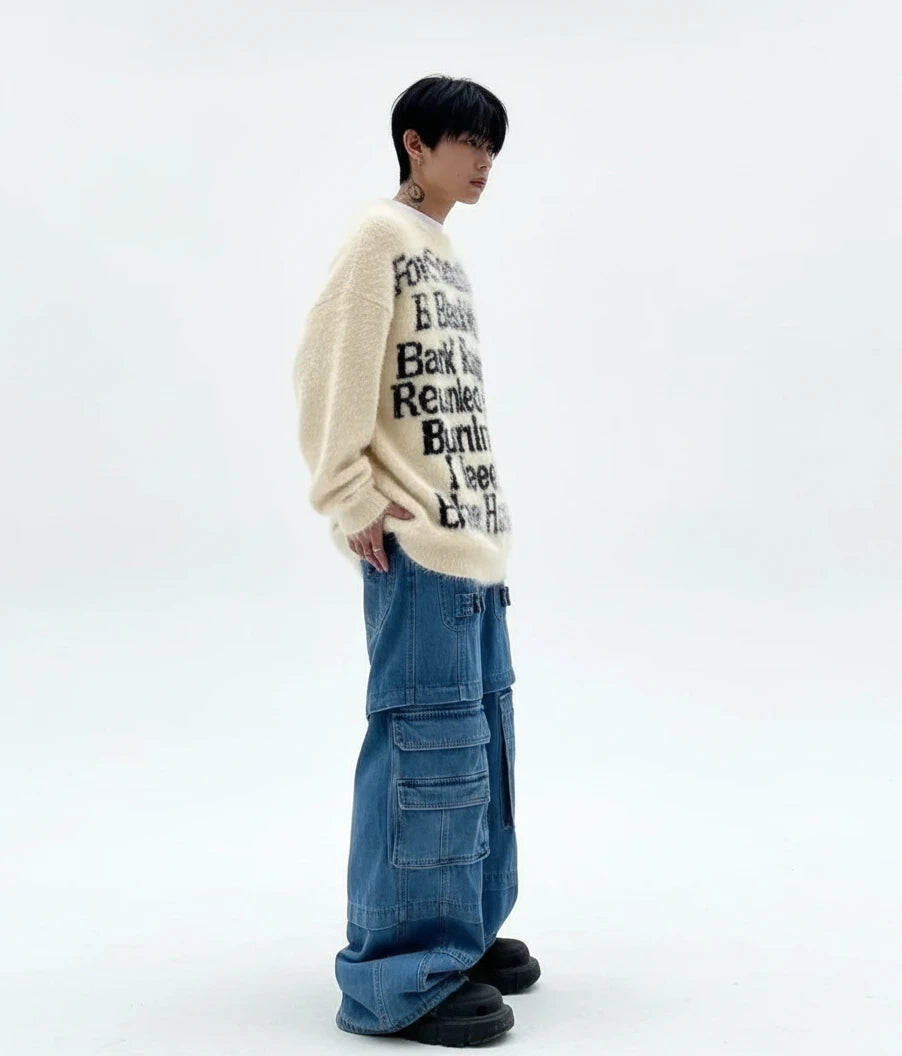 Letter Printed Knitwear