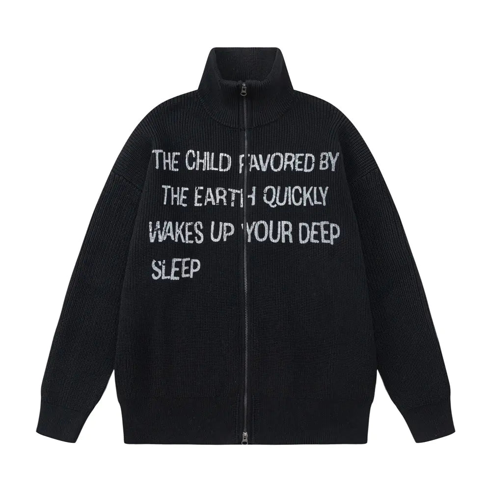 Letter Print Knitwear