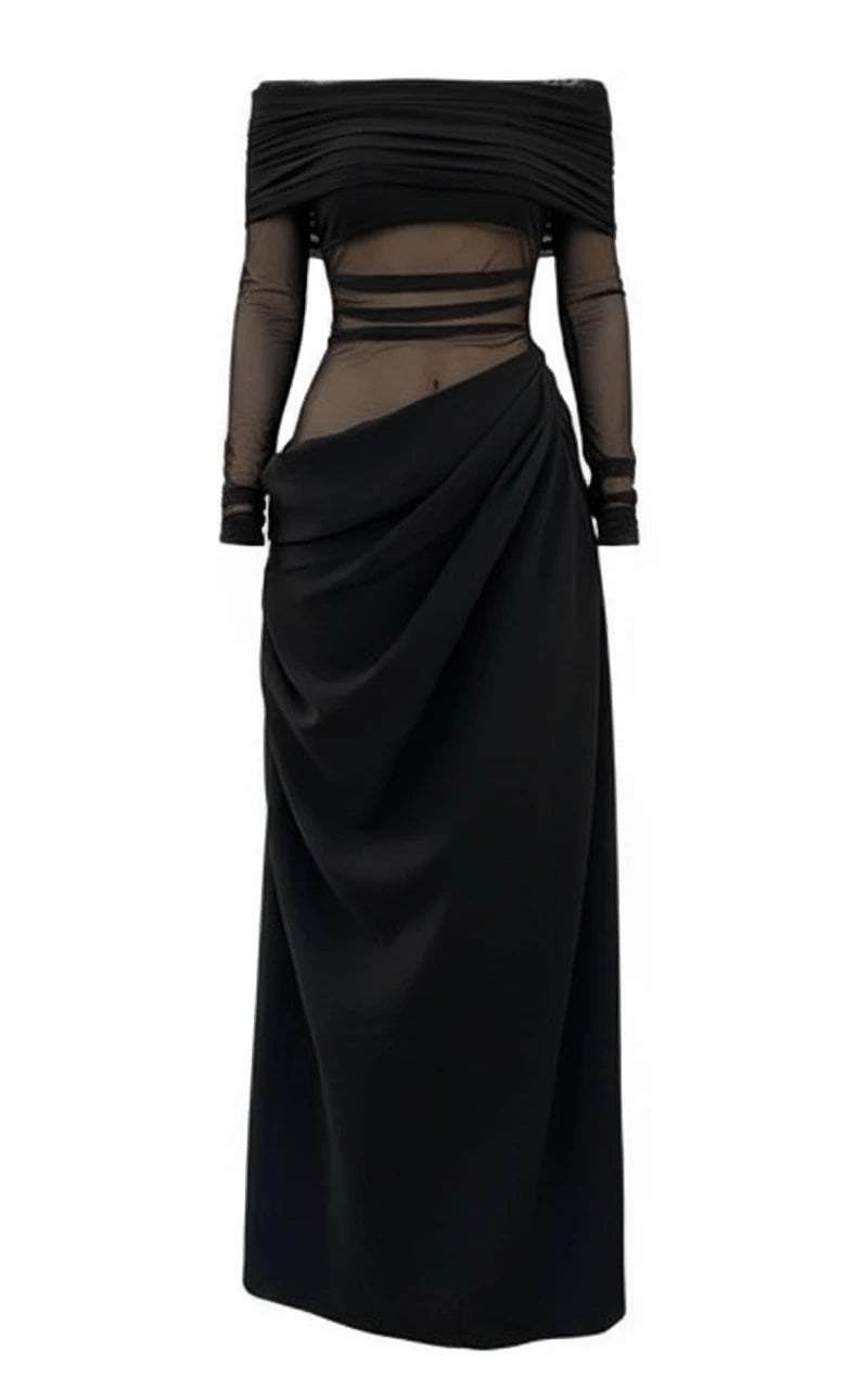 See-Through Maxi Dress