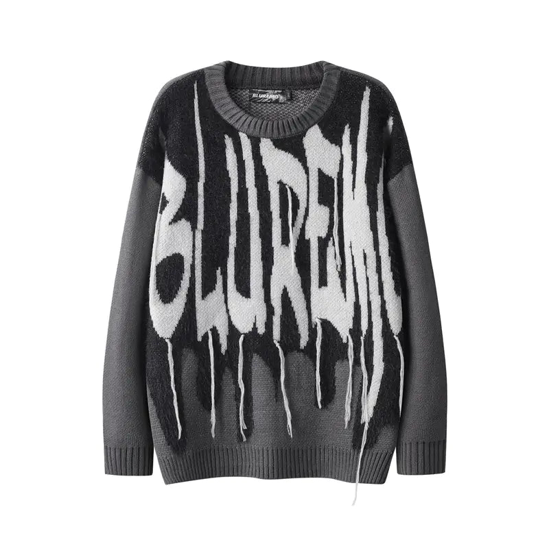 Loose Graphic Knitwear