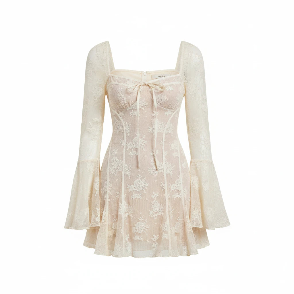 Lace Long Sleeve Dress