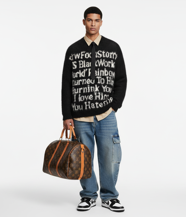 Letter Printed Knitwear