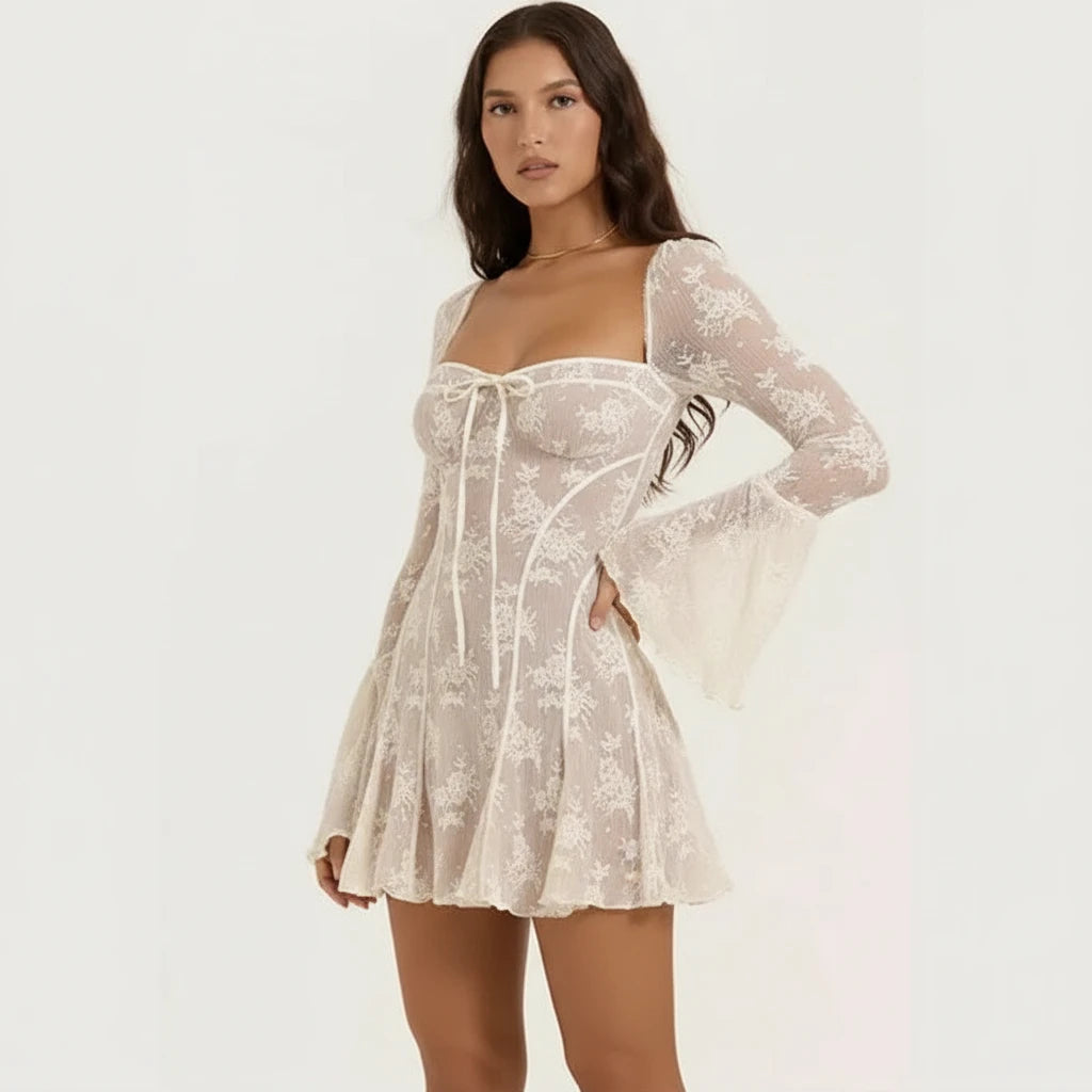 Lace Long Sleeve Dress