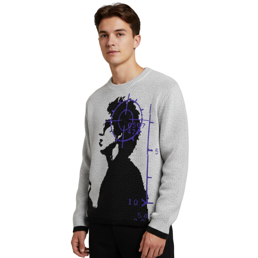 Loose Graphic Knitwear